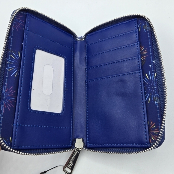 Loungefly Disney The Little Mermaid Ariel Fireworks Glow In The Dark Wallet - Picture 6 of 11